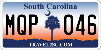 SC license plate MQP046
