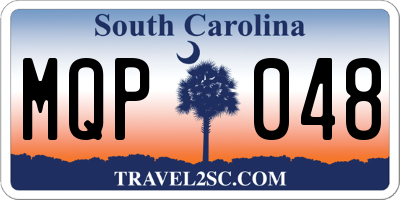 SC license plate MQP048