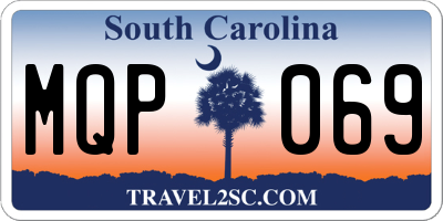 SC license plate MQP069