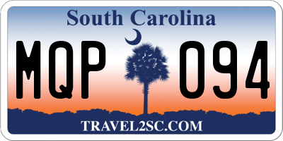 SC license plate MQP094