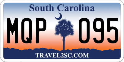 SC license plate MQP095