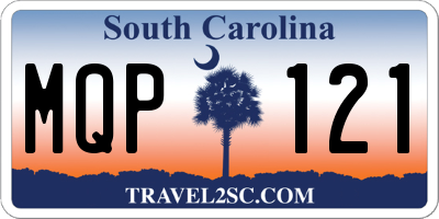 SC license plate MQP121