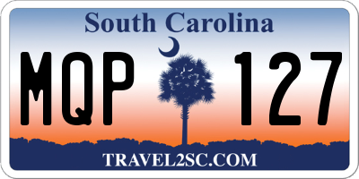 SC license plate MQP127