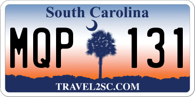 SC license plate MQP131