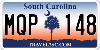 SC license plate MQP148
