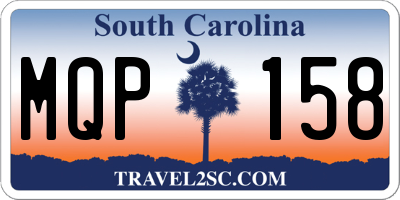 SC license plate MQP158