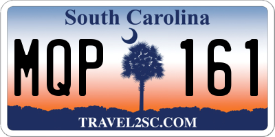 SC license plate MQP161