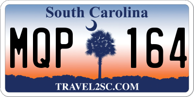 SC license plate MQP164