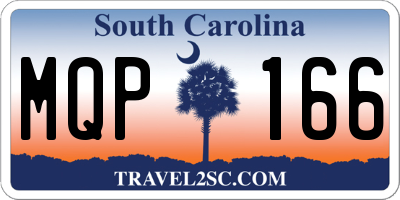 SC license plate MQP166