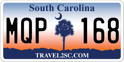 SC license plate MQP168