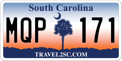 SC license plate MQP171