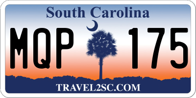 SC license plate MQP175