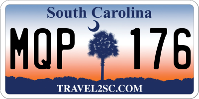SC license plate MQP176