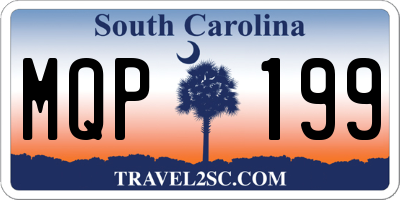 SC license plate MQP199
