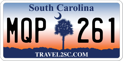 SC license plate MQP261