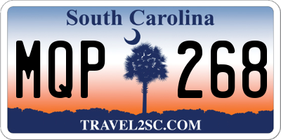 SC license plate MQP268
