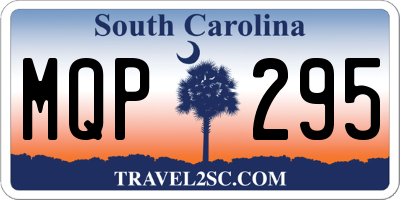 SC license plate MQP295