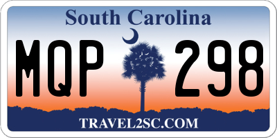 SC license plate MQP298