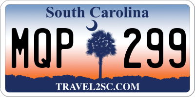 SC license plate MQP299