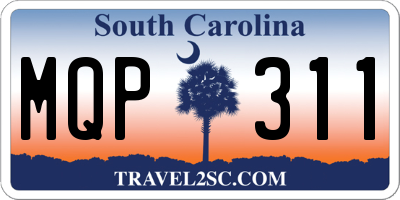 SC license plate MQP311