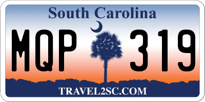 SC license plate MQP319