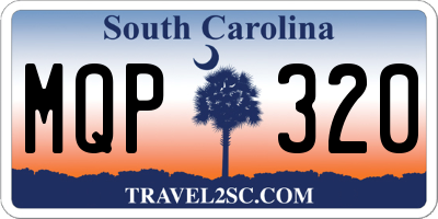 SC license plate MQP320