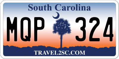 SC license plate MQP324