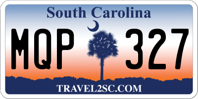 SC license plate MQP327