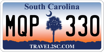 SC license plate MQP330
