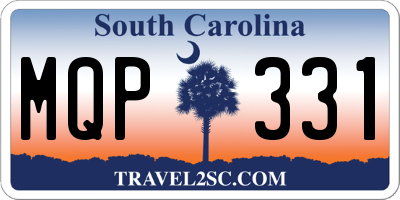 SC license plate MQP331