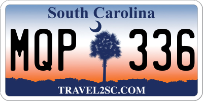 SC license plate MQP336