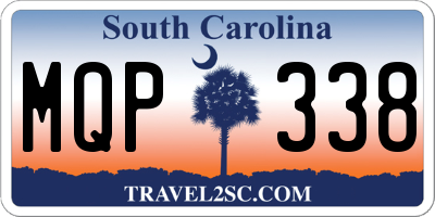 SC license plate MQP338