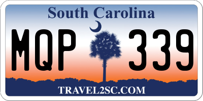 SC license plate MQP339
