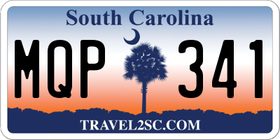 SC license plate MQP341