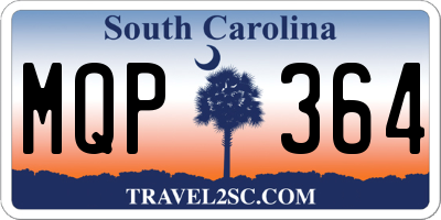 SC license plate MQP364