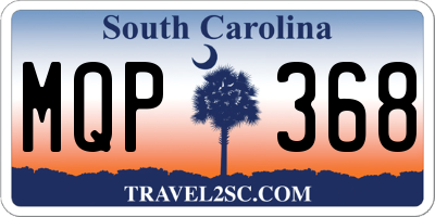 SC license plate MQP368