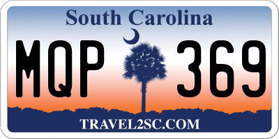 SC license plate MQP369