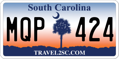SC license plate MQP424