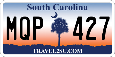 SC license plate MQP427