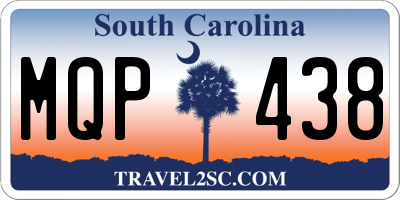 SC license plate MQP438