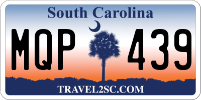 SC license plate MQP439