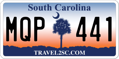 SC license plate MQP441