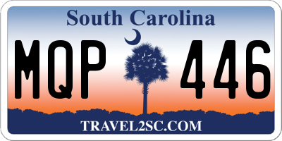 SC license plate MQP446