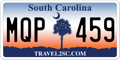 SC license plate MQP459