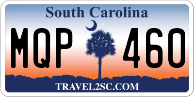 SC license plate MQP460