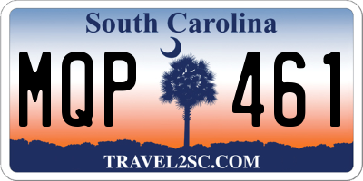SC license plate MQP461