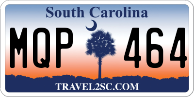 SC license plate MQP464