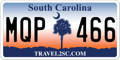 SC license plate MQP466