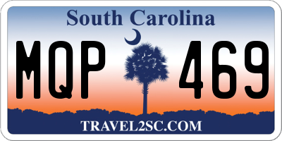 SC license plate MQP469