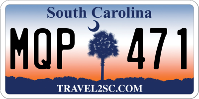 SC license plate MQP471